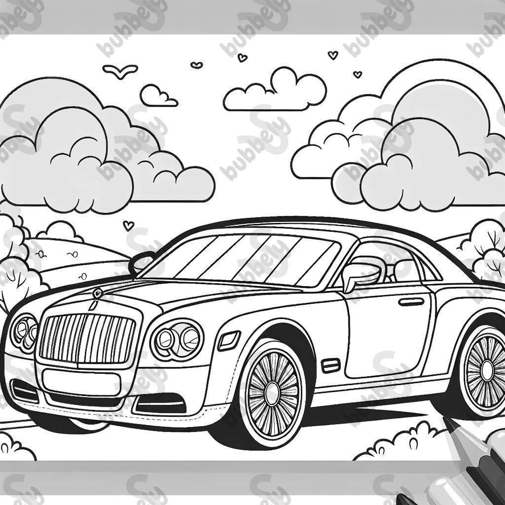 A really detailed mercedes car