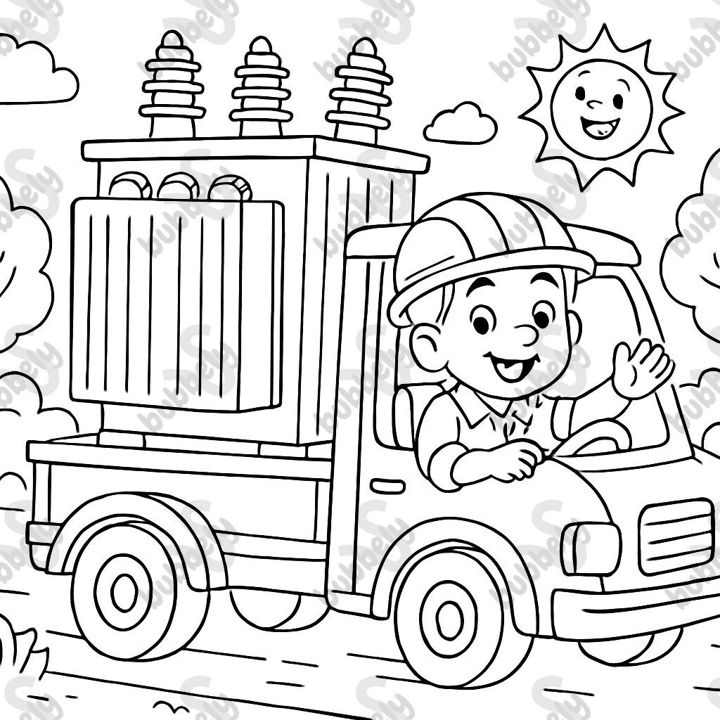 camion transportant un transformateur