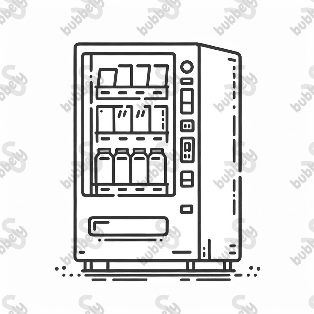 A vending machine that offers various snacks and beverages.
