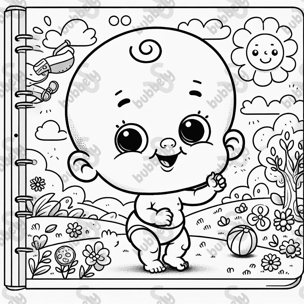 Baby with giant head