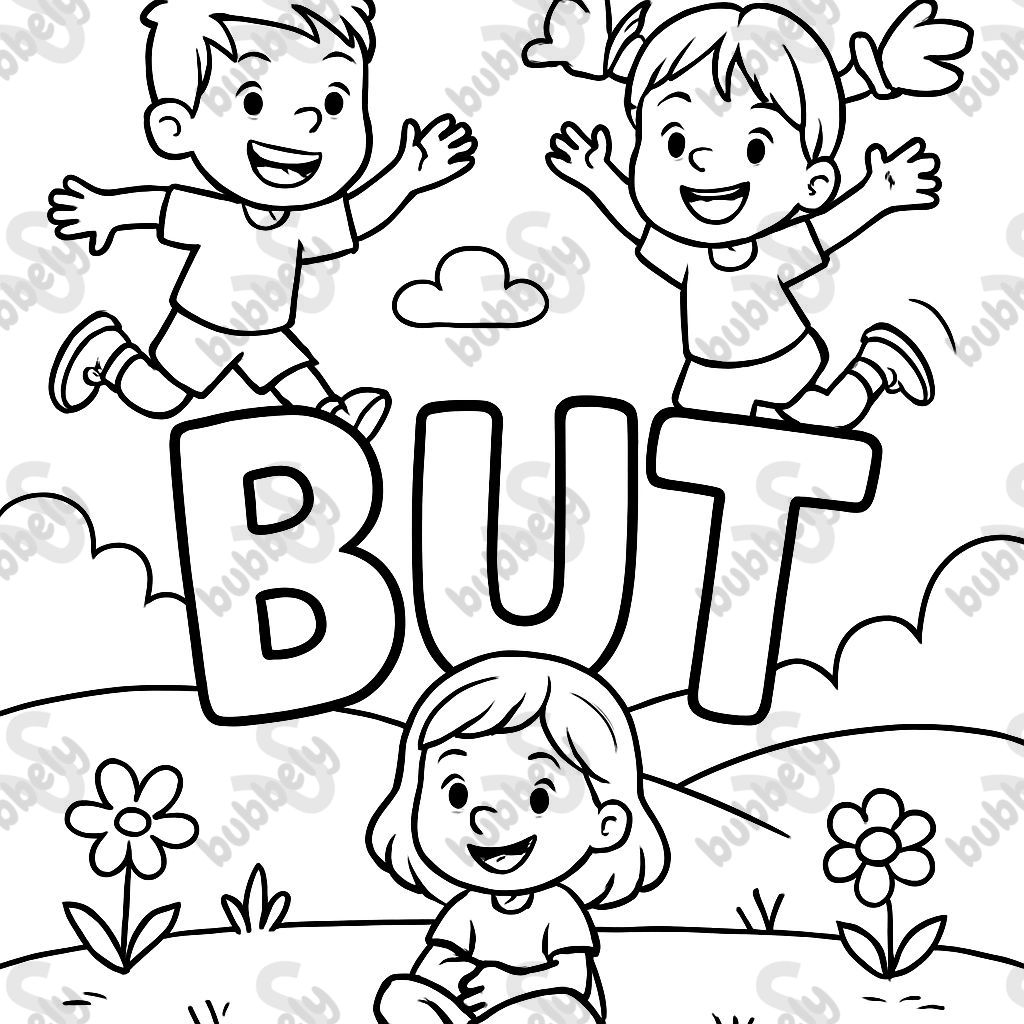 the word "but" the word "but"