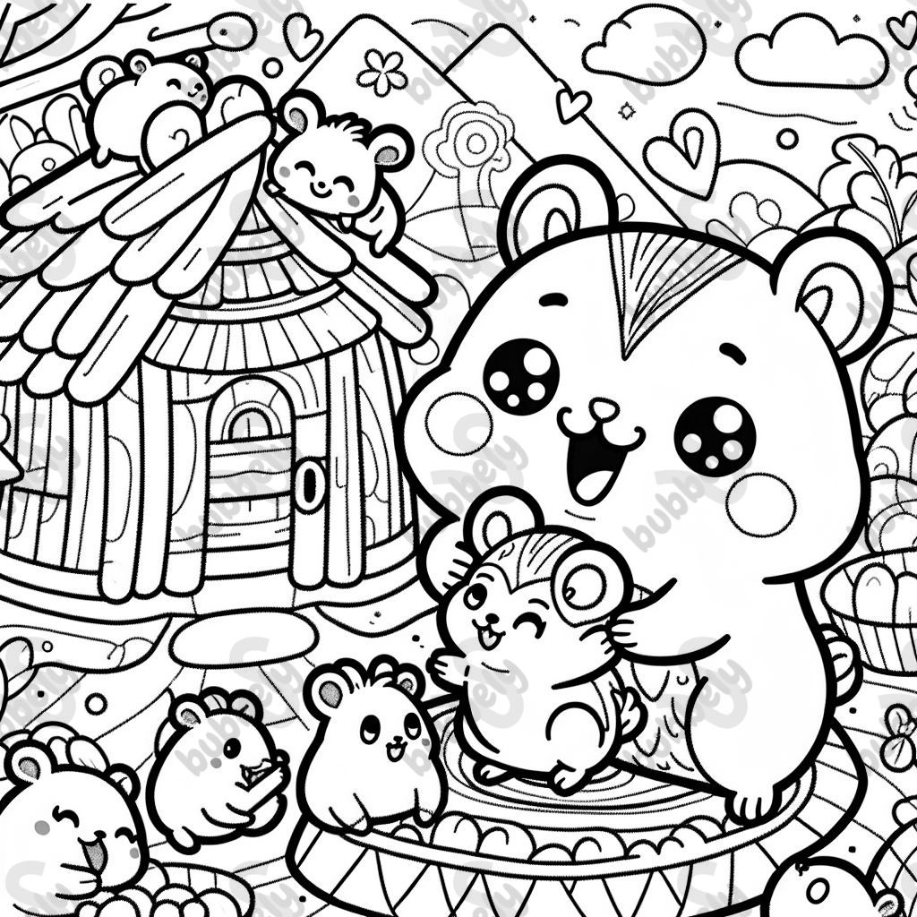 a hamster with a pet a hamster with a pet