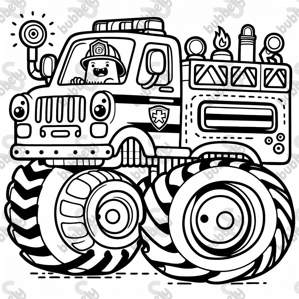 Fire Truck Monster Truck