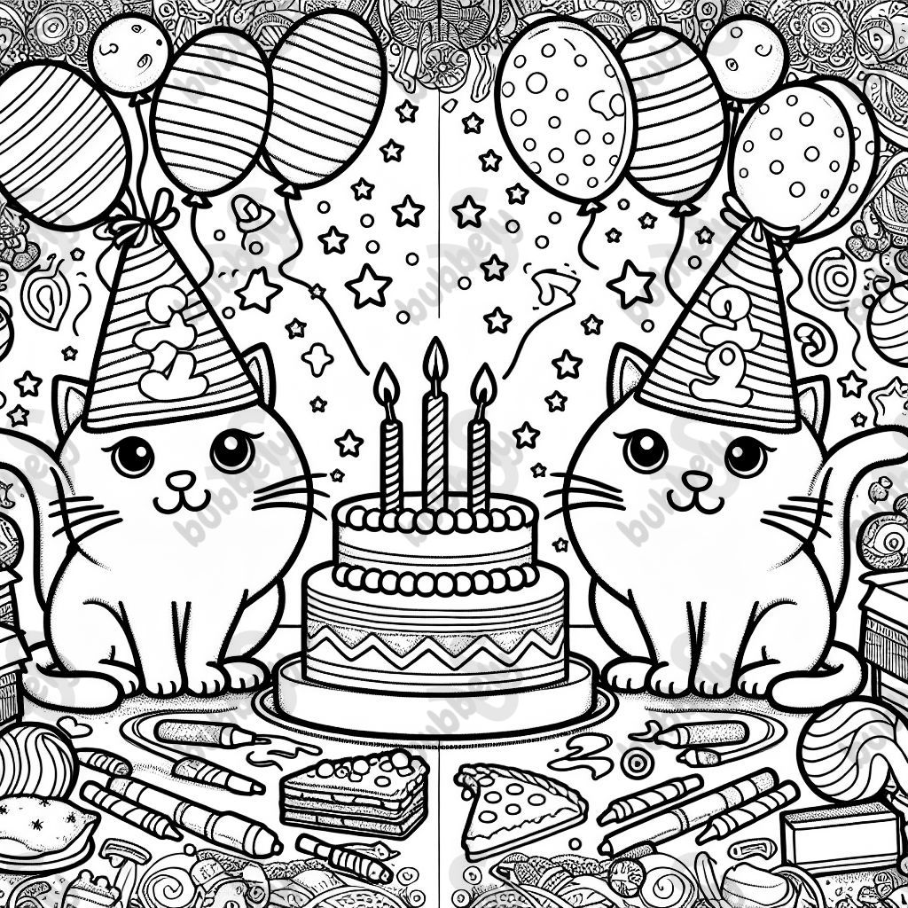 eighth birthday party of two twin cats eighth birthday party of two twin cats