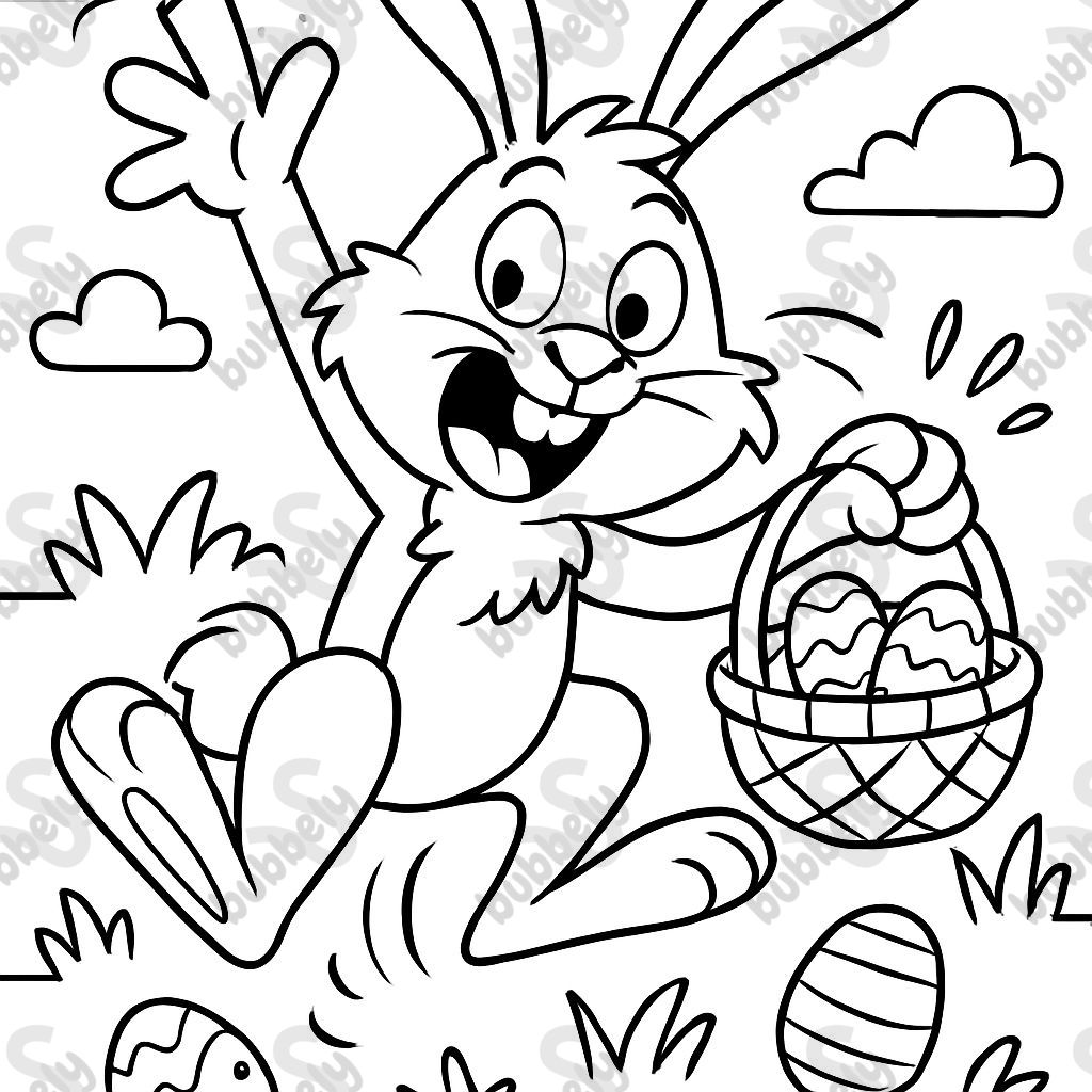 a chaotic easter bunny