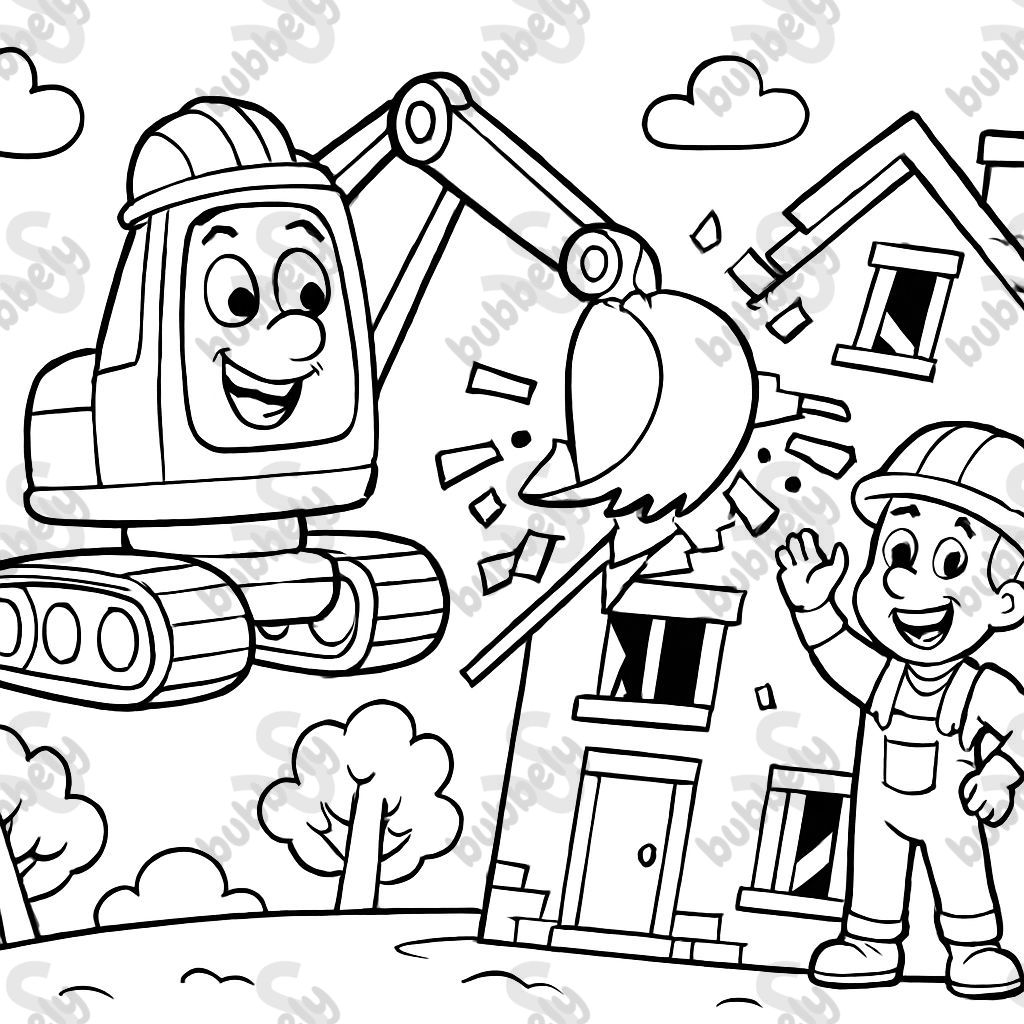 Une maison étant démolie. Une maison étant démolie.