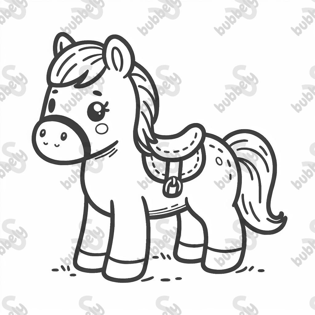 un cheval sans selle