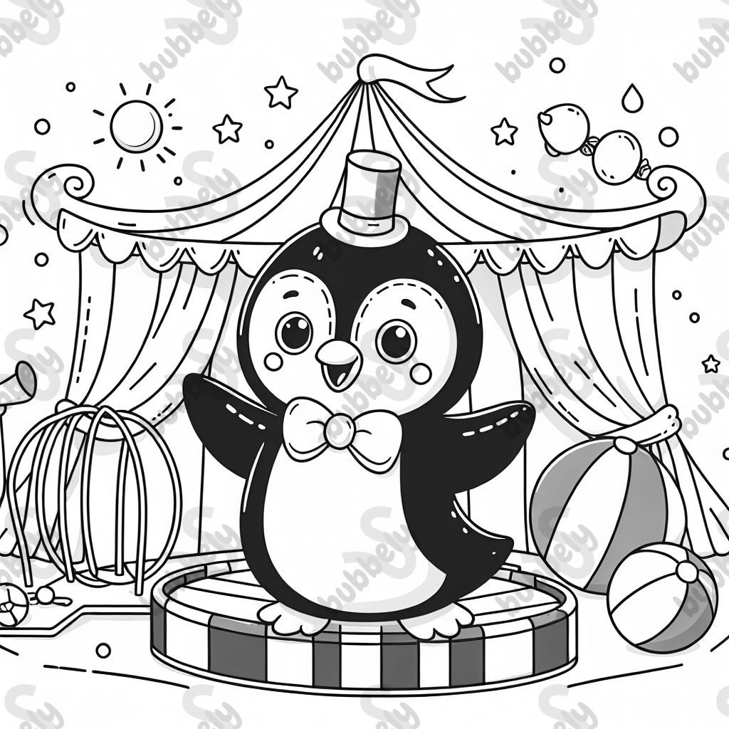 Pinguin im zirkus