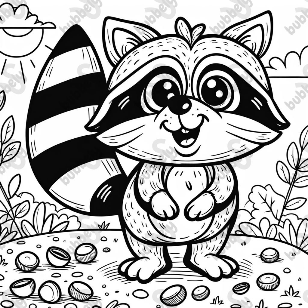 a kind raccoon