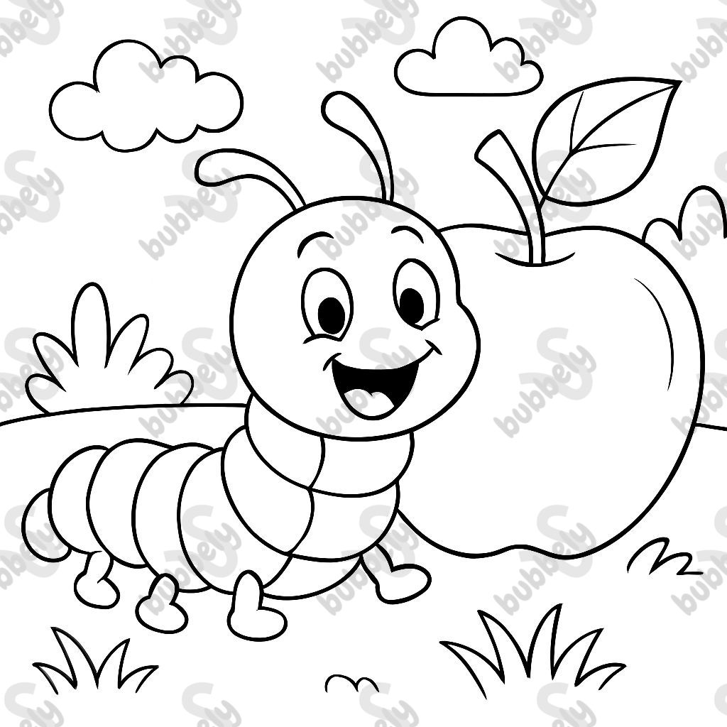 chenille très affamée