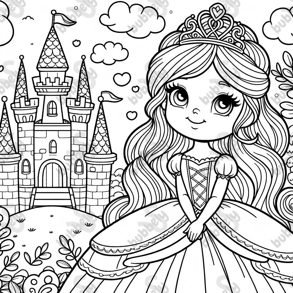 a princess with a tiara