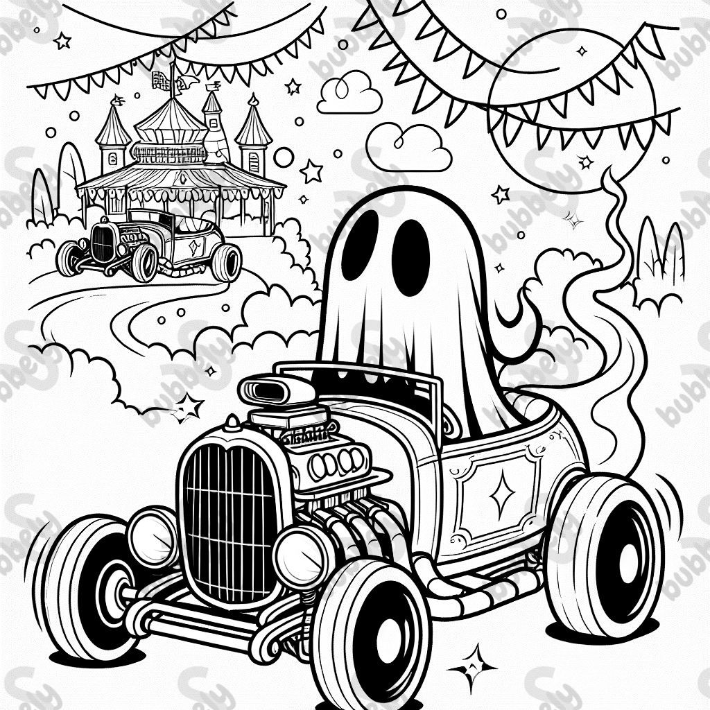 Hot Rod dressed as a ghost