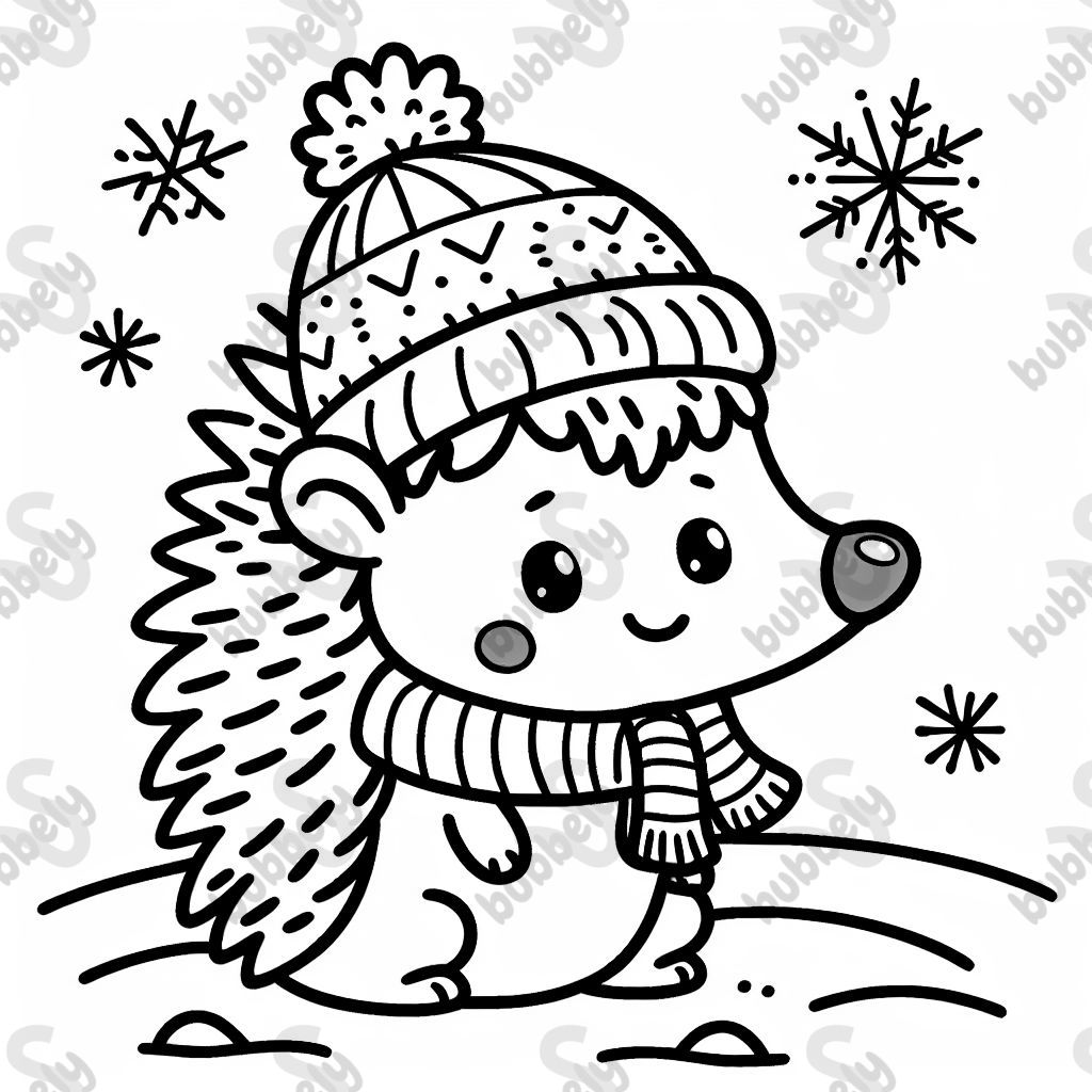 Hedgehog in winter