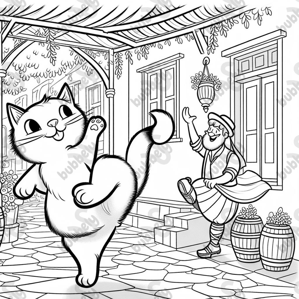 eine tanzende Katze in Griechenland