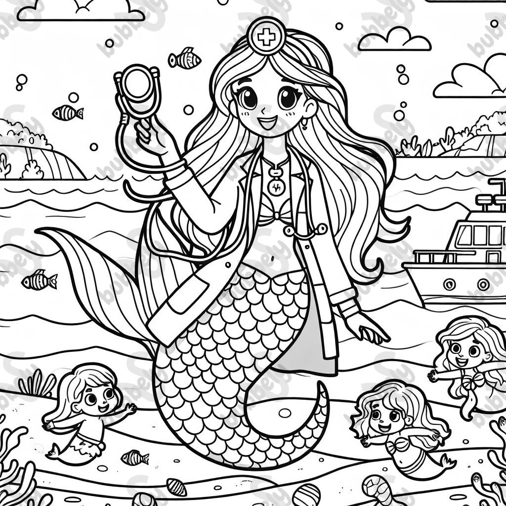 A mermaid doctor