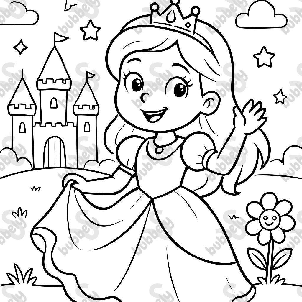 Page à colorier sur le thème de la princesse avec les mots Miss You Anna Page à colorier sur le thème de la princesse avec les mots Miss You Anna