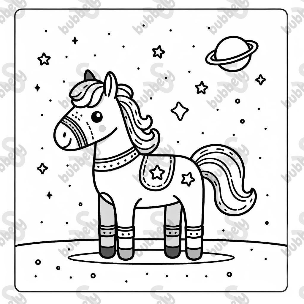 Cheval dans l'espace