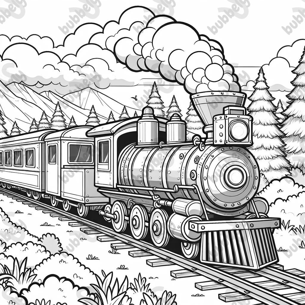 realistic steam train