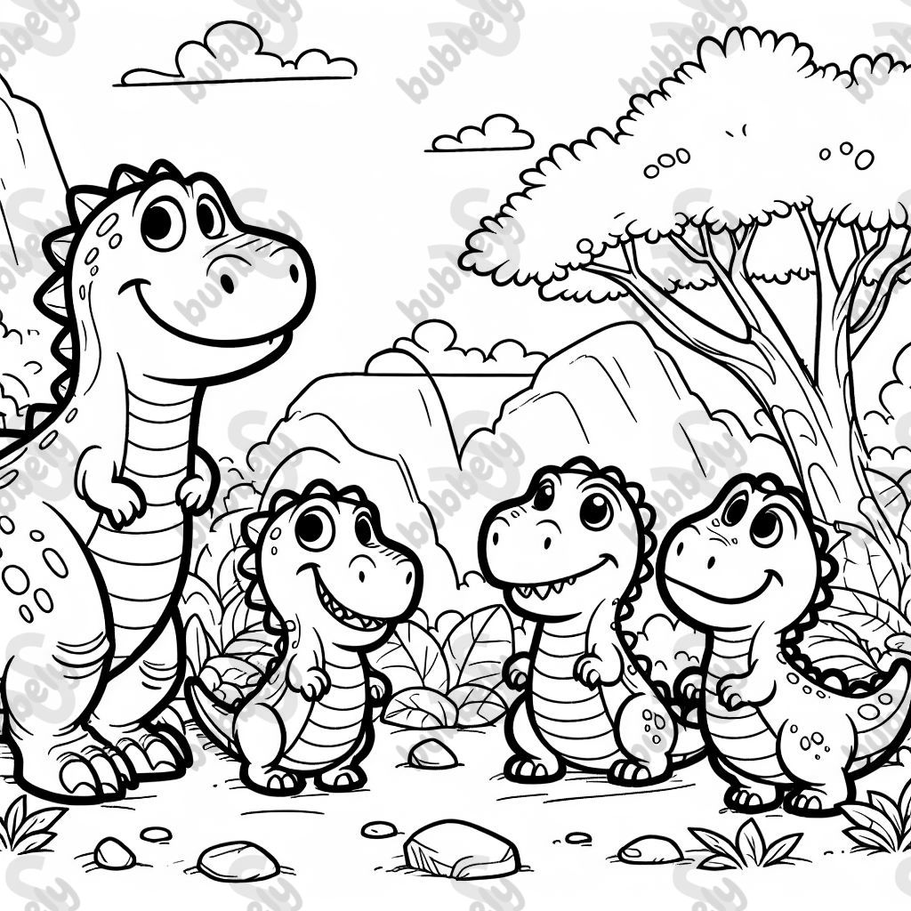 Dinofamilie 4 Personen 