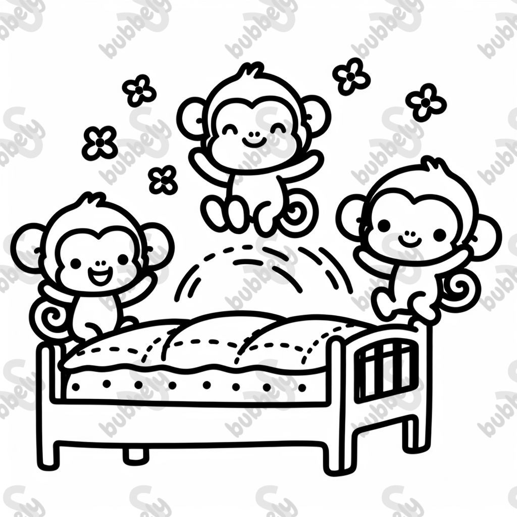 five little monkeys jumping on the bed