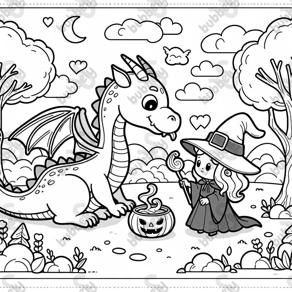 Dragons and Witch