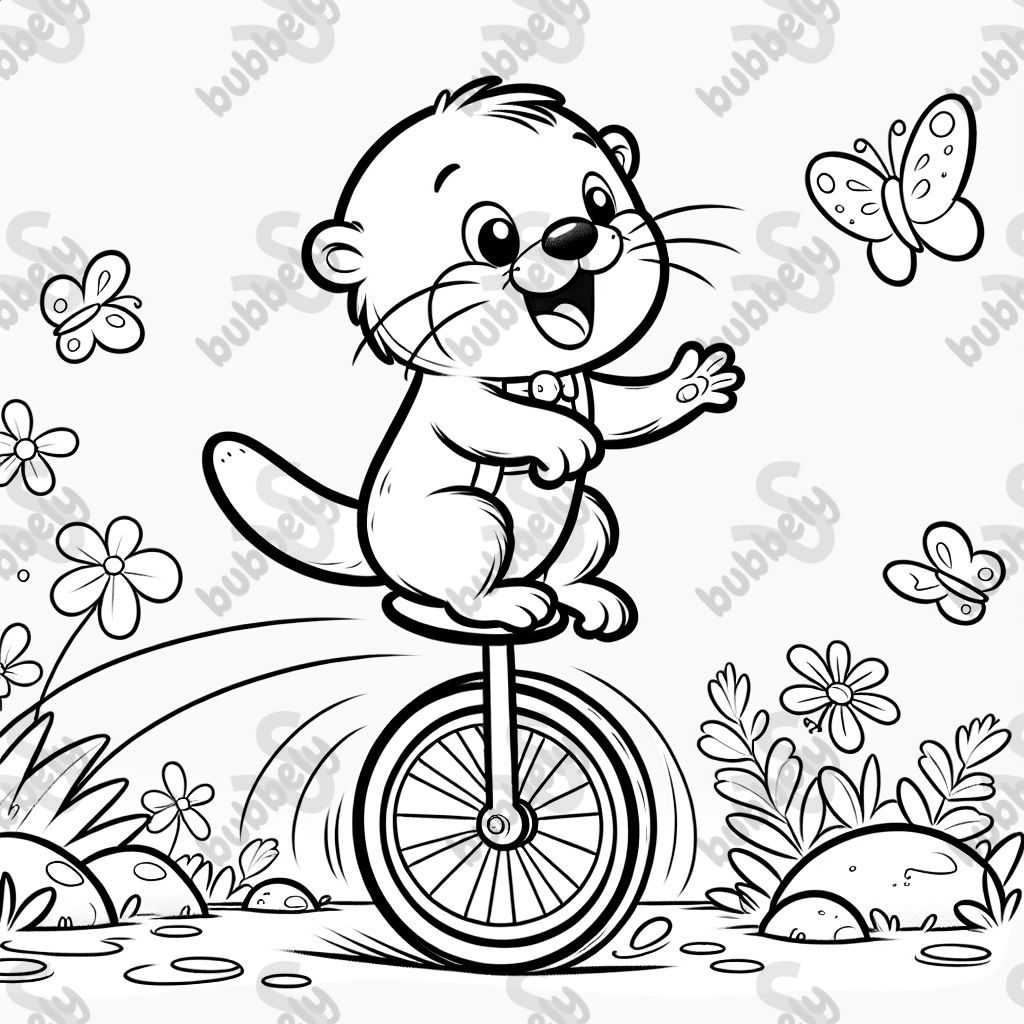 Unicycle otter