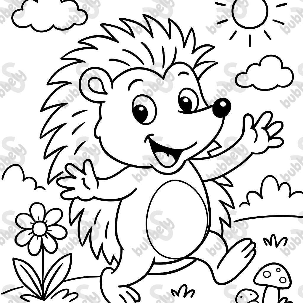 Un hérisson amusant