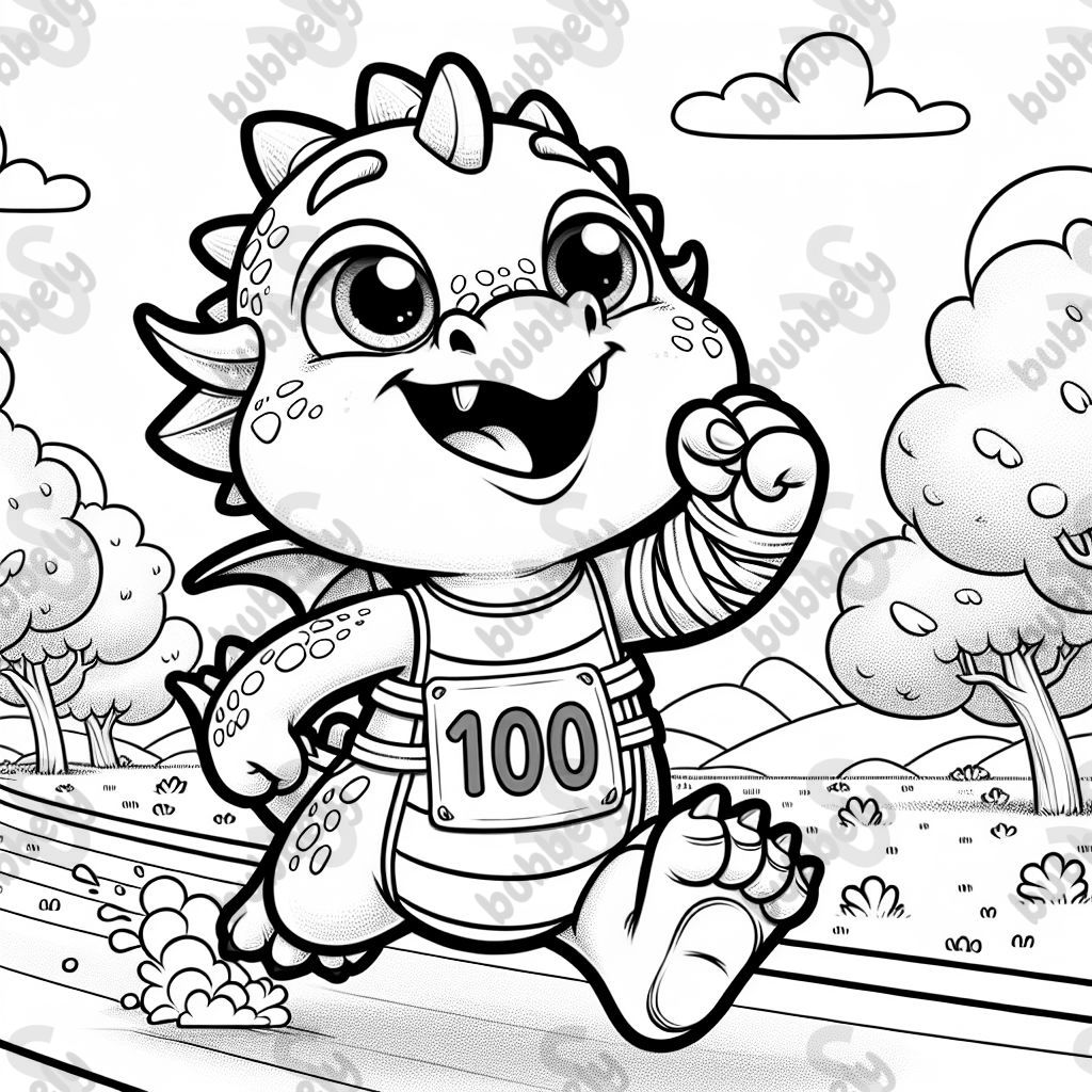 Young dragon winning a race with bib number 100 who gets a hand injury at the finish line