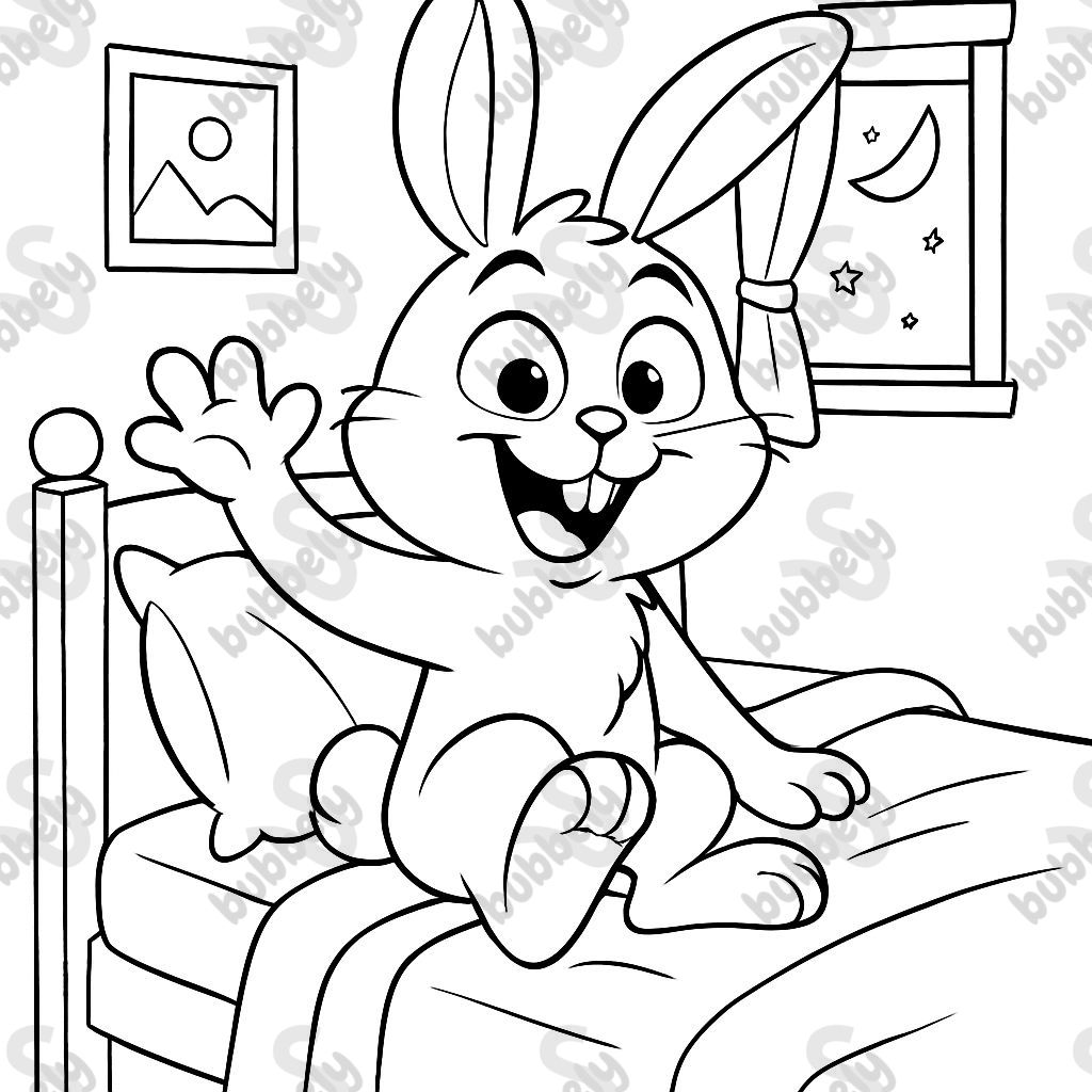 snowball from pets in a bed