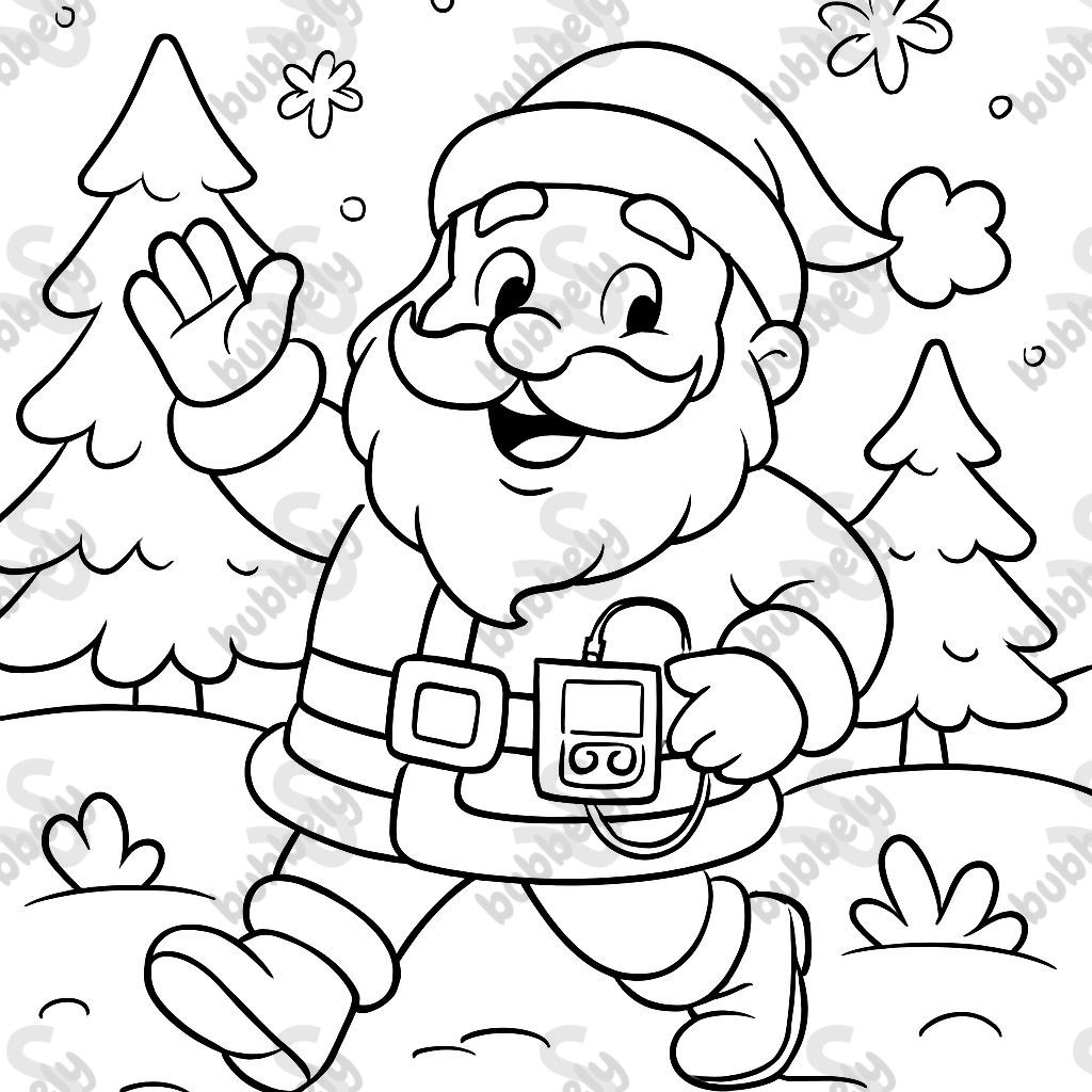 Santa with insulin pump