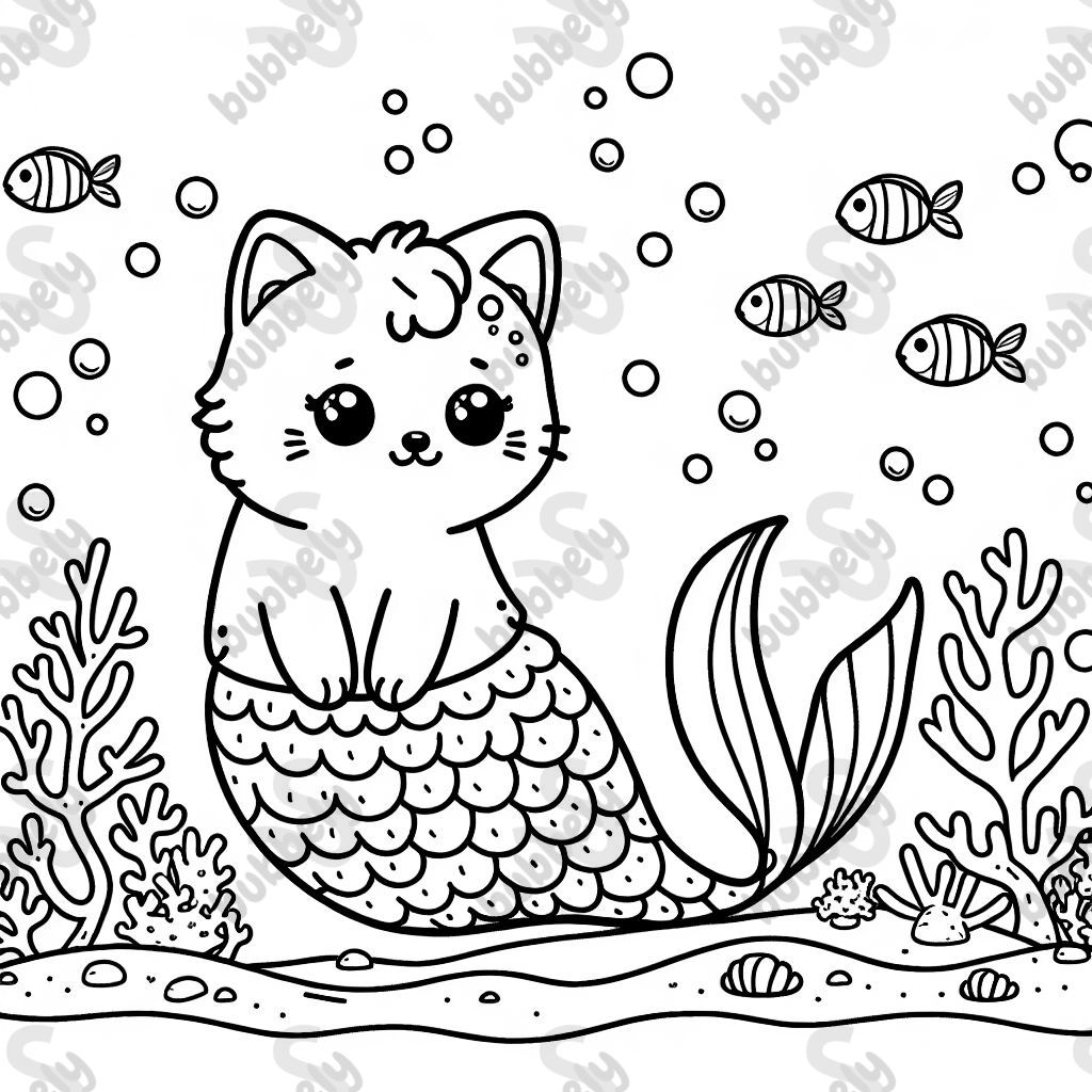 A mermaid cat