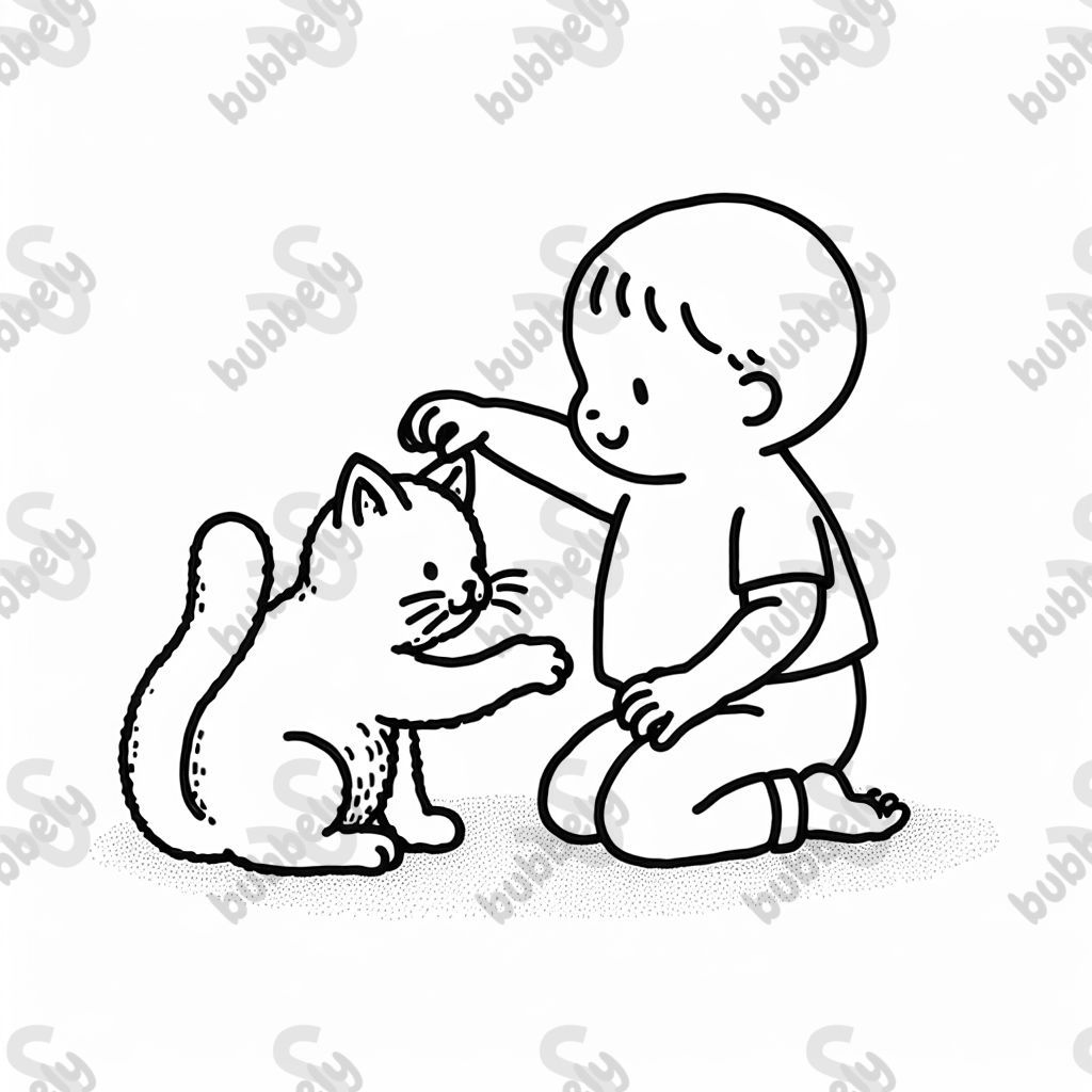 Cat scratching a child Cat scratching a child