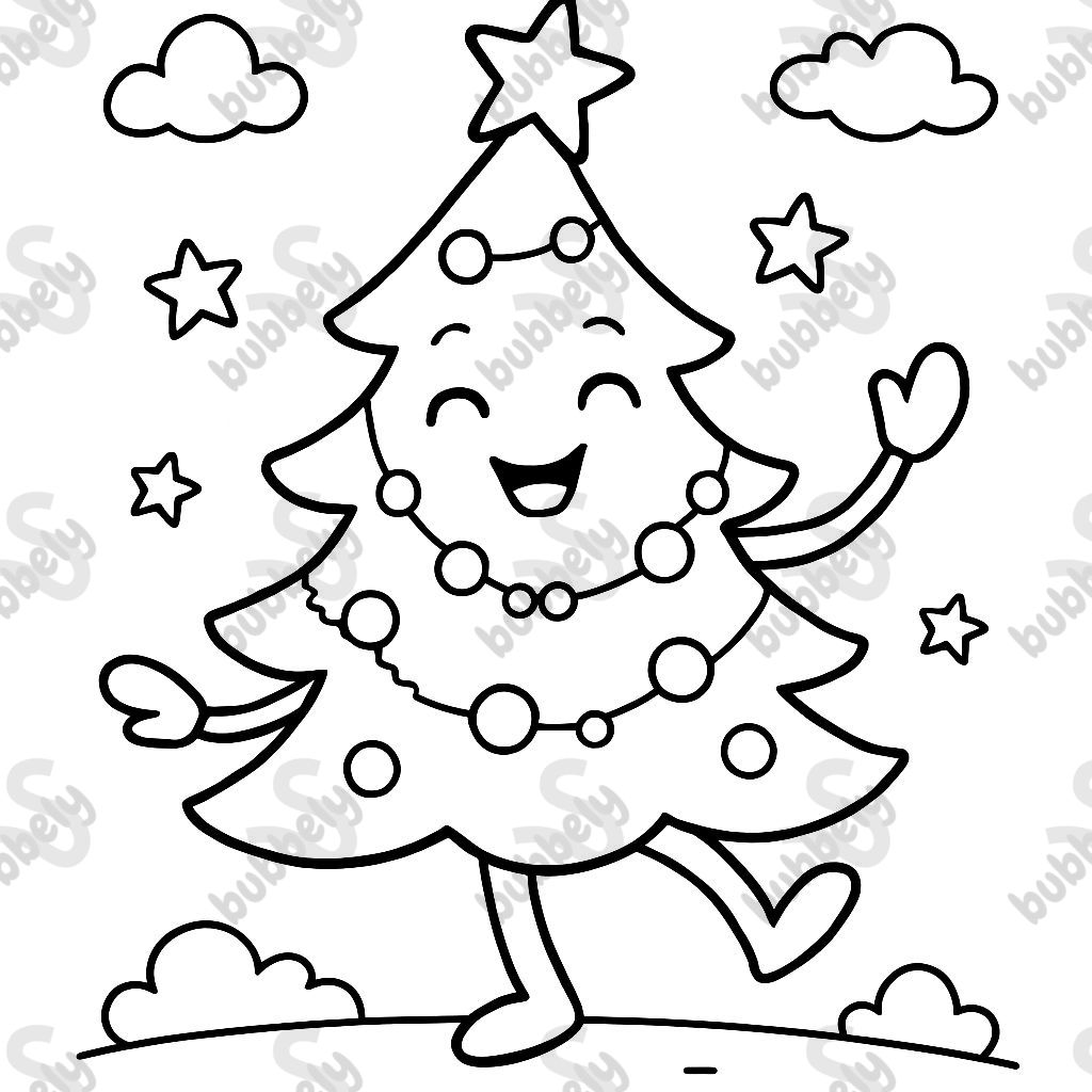 a dancing Christmas tree