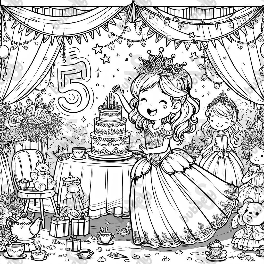 Emily’s 5th birthday party princess tea