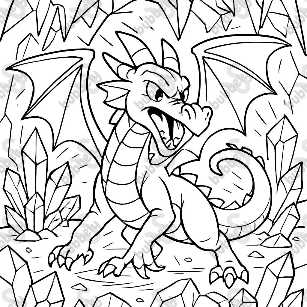 dragon in crystal cave