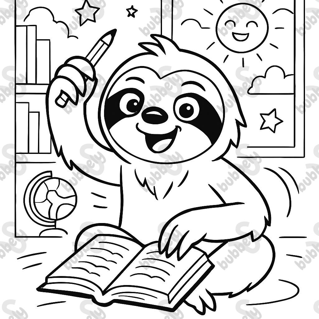 Paresseux qui apprend Paresseux qui apprend