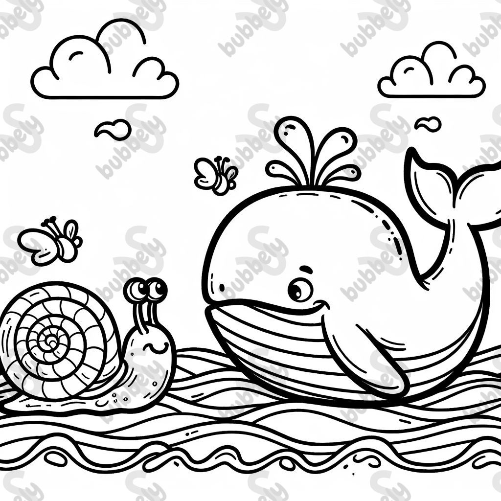 Whale and a snail