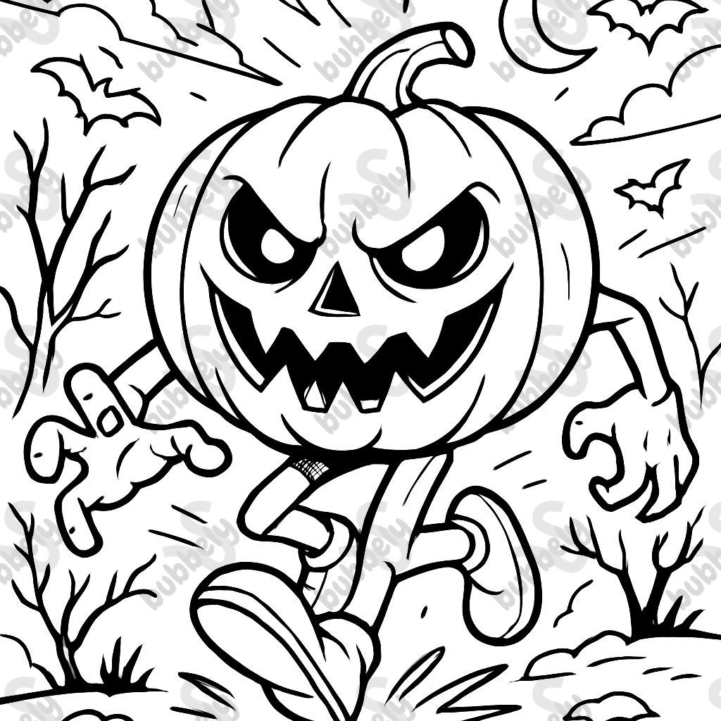 Scary pumpkin that has a creepy smile