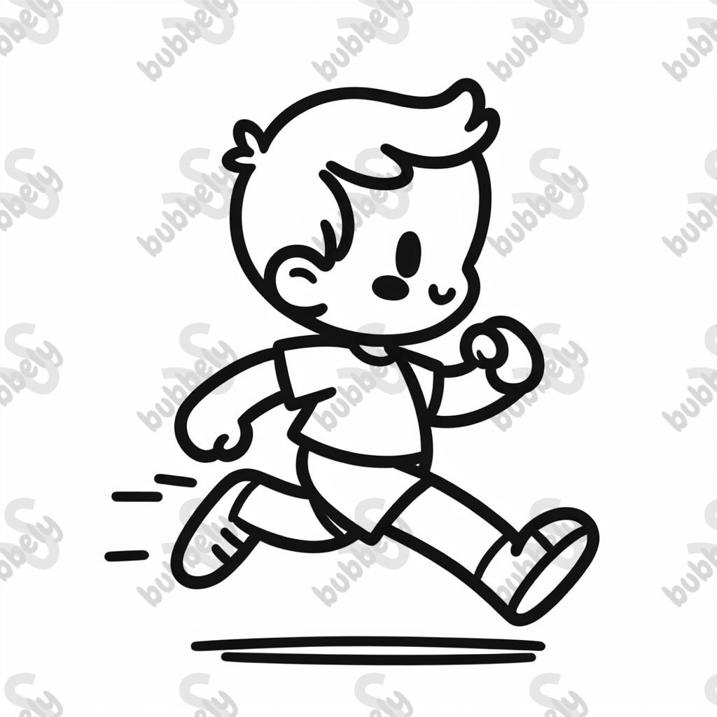 A child running