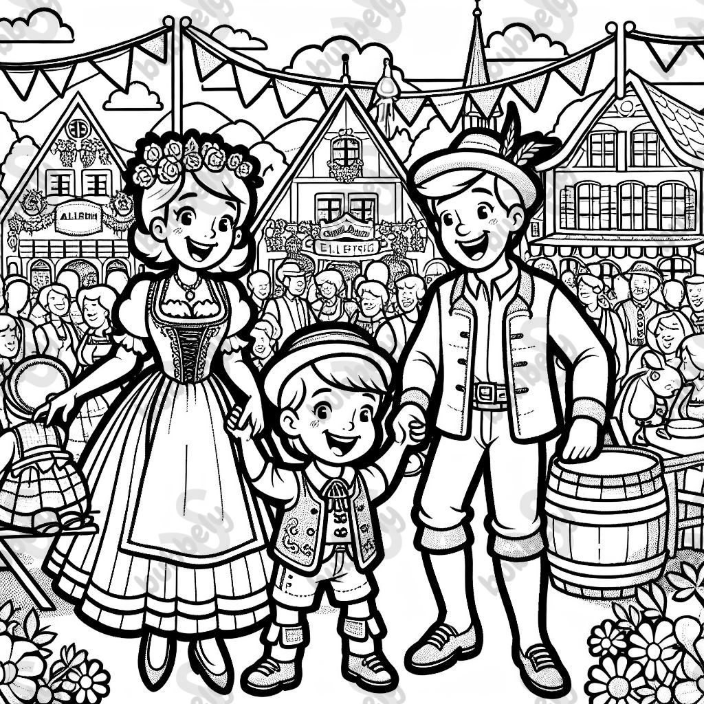 Mama and Papa at the shooting festival in Ellewick