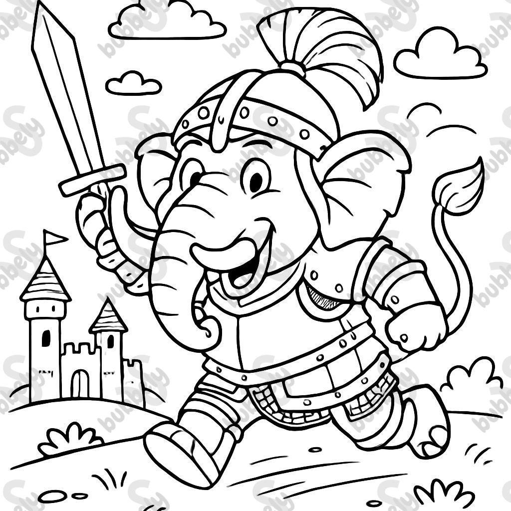 un mammouth en armure de chevalier un mammouth en armure de chevalier