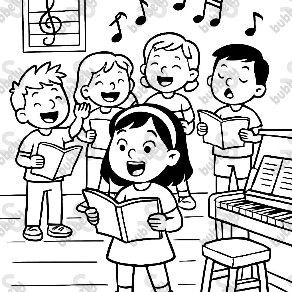 a choir rehearsal