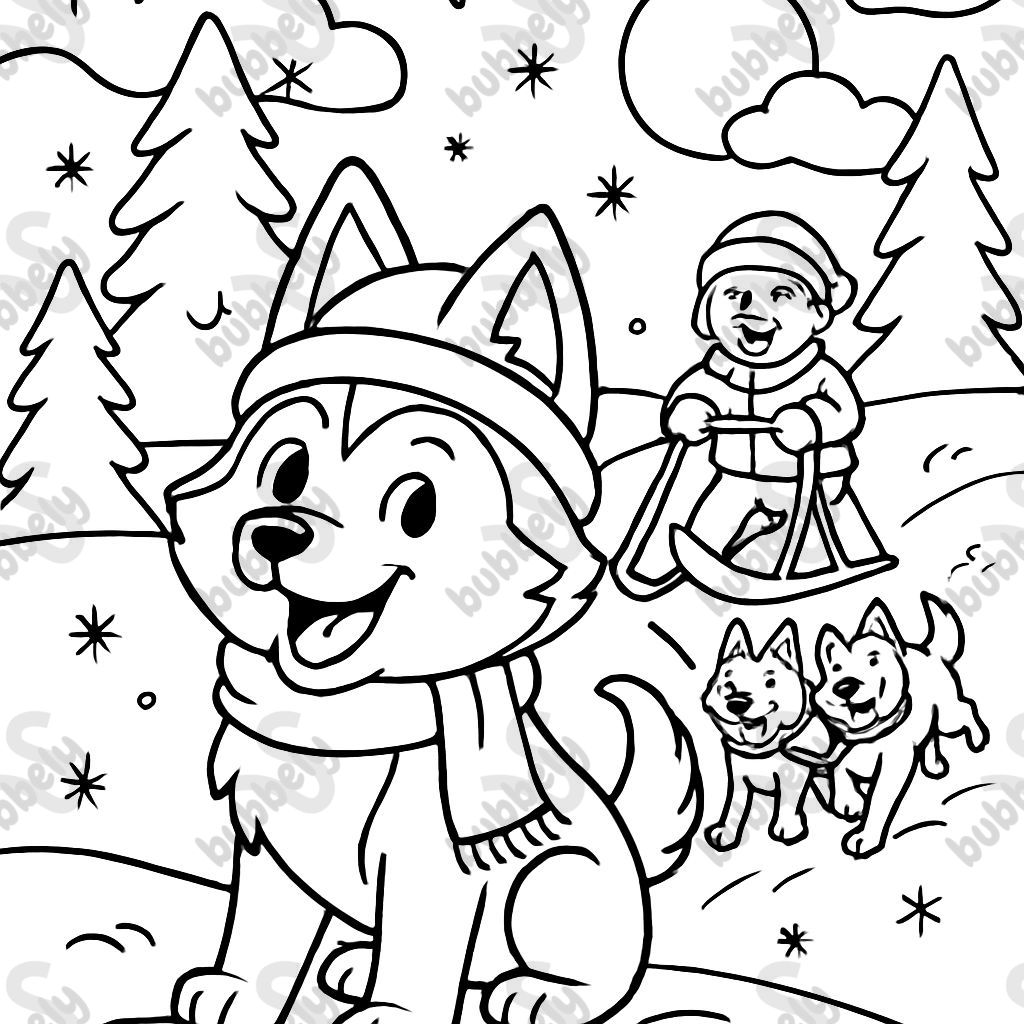 husky noel club cptcif chien de traineaux