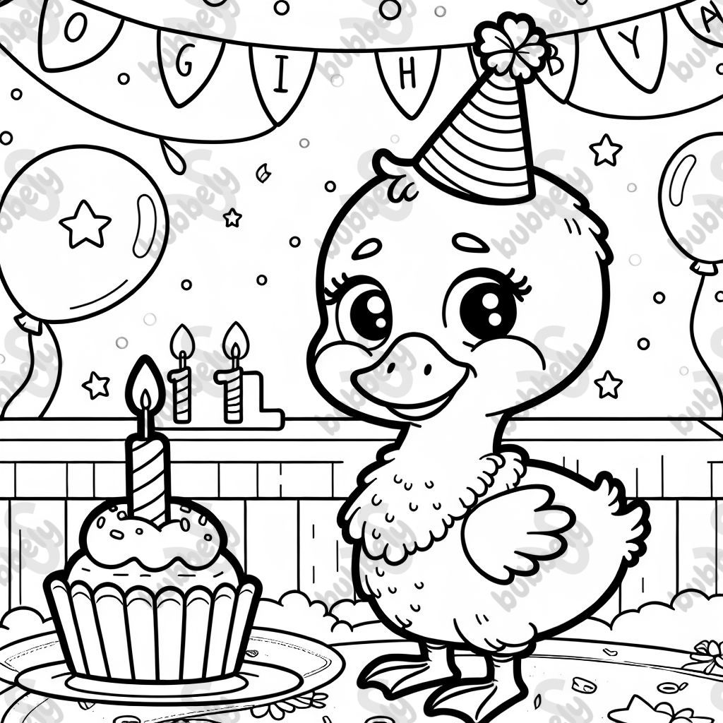 Olivia's first birthday silly goose