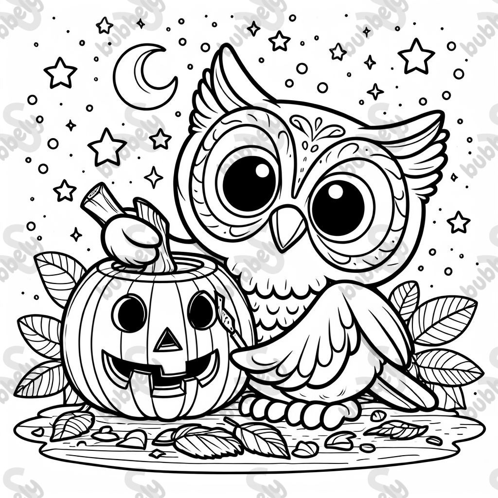 owl jack-o-lantern carving