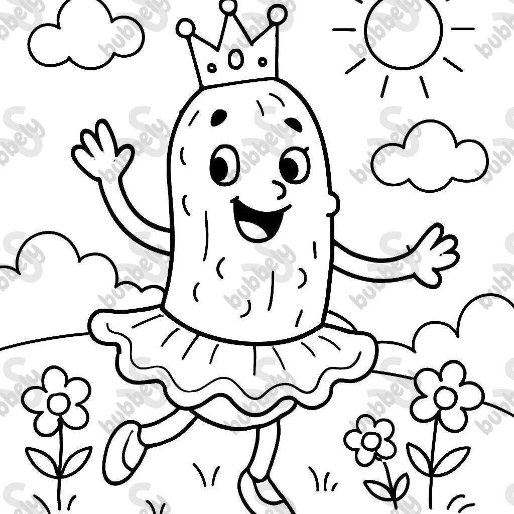 cornichon en tutu et couronne cornichon en tutu et couronne