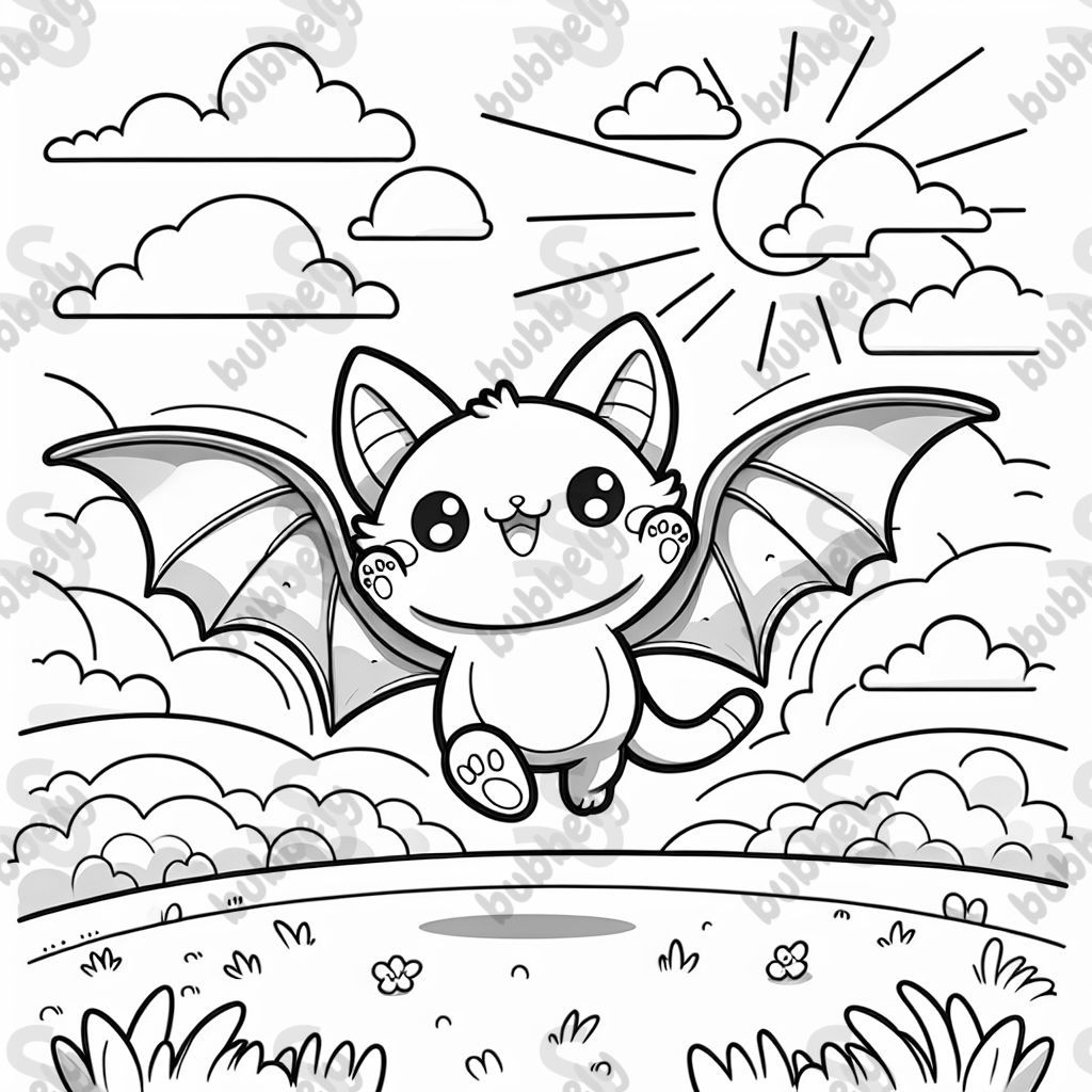 cat with bat wings