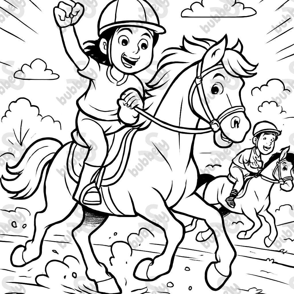 Horses with children