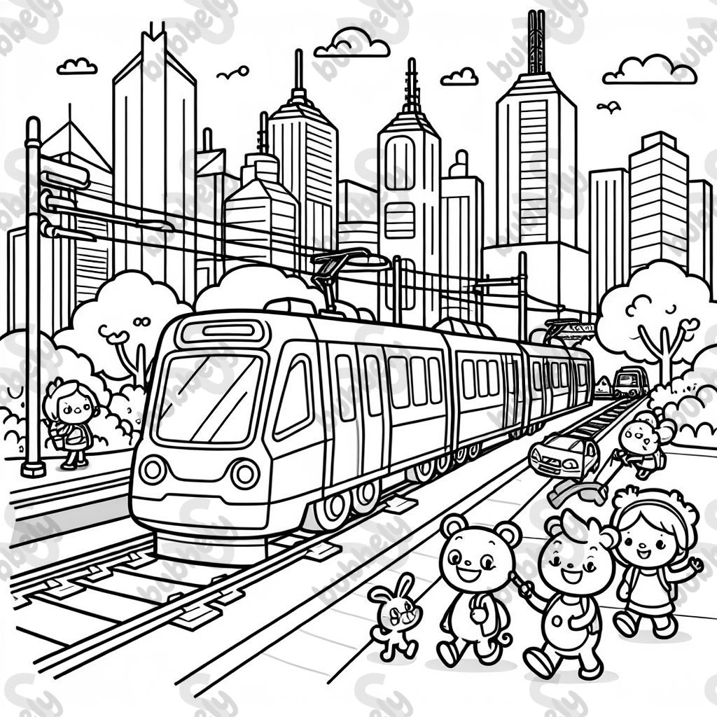 Train de métro à Melbourne