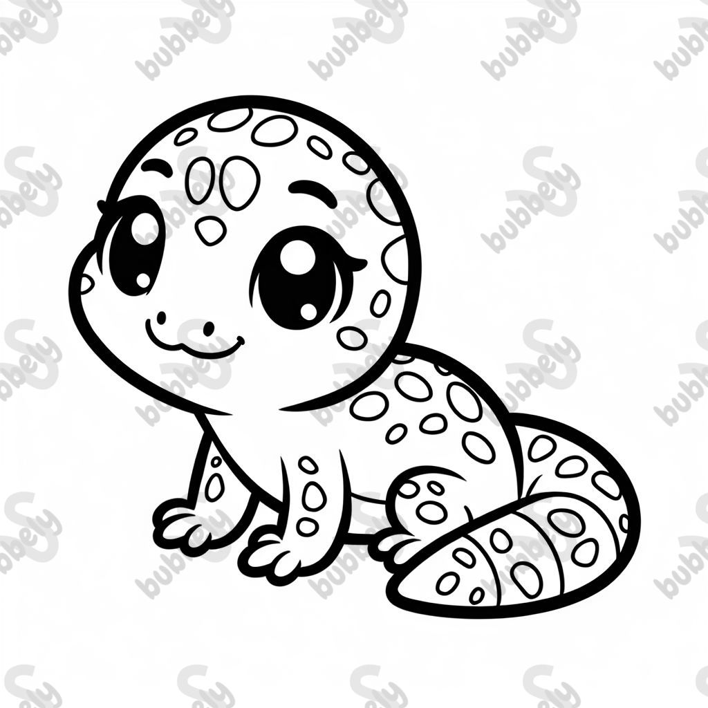Cute leopard gecko